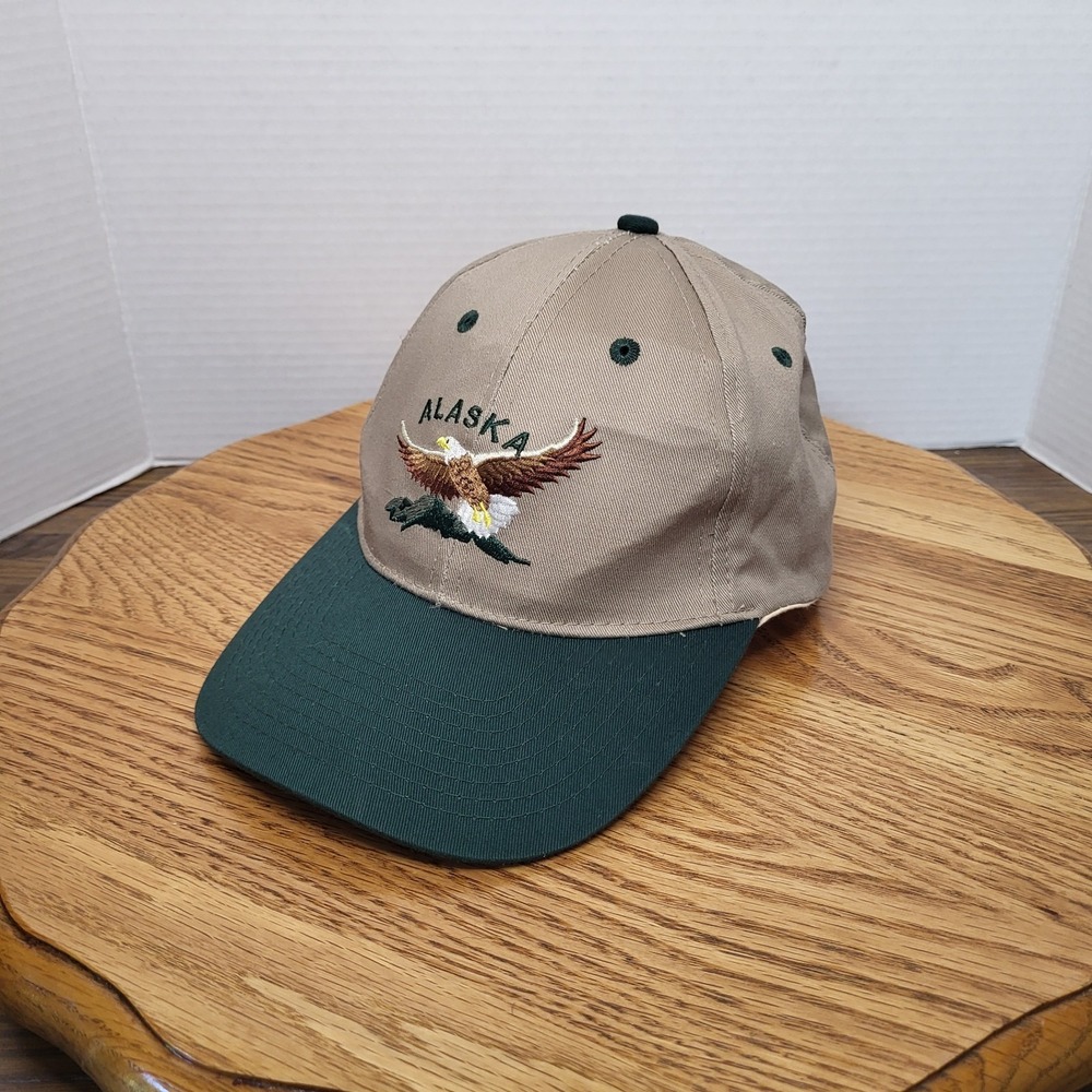 Alaska Embroidered Bald Eagle Snapback Hat Baseball Cap Travel Tourist Souvenir